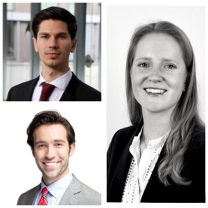 Headshots of HLS students Florence Seghers, Stefan Heiss, and Christian Eggers