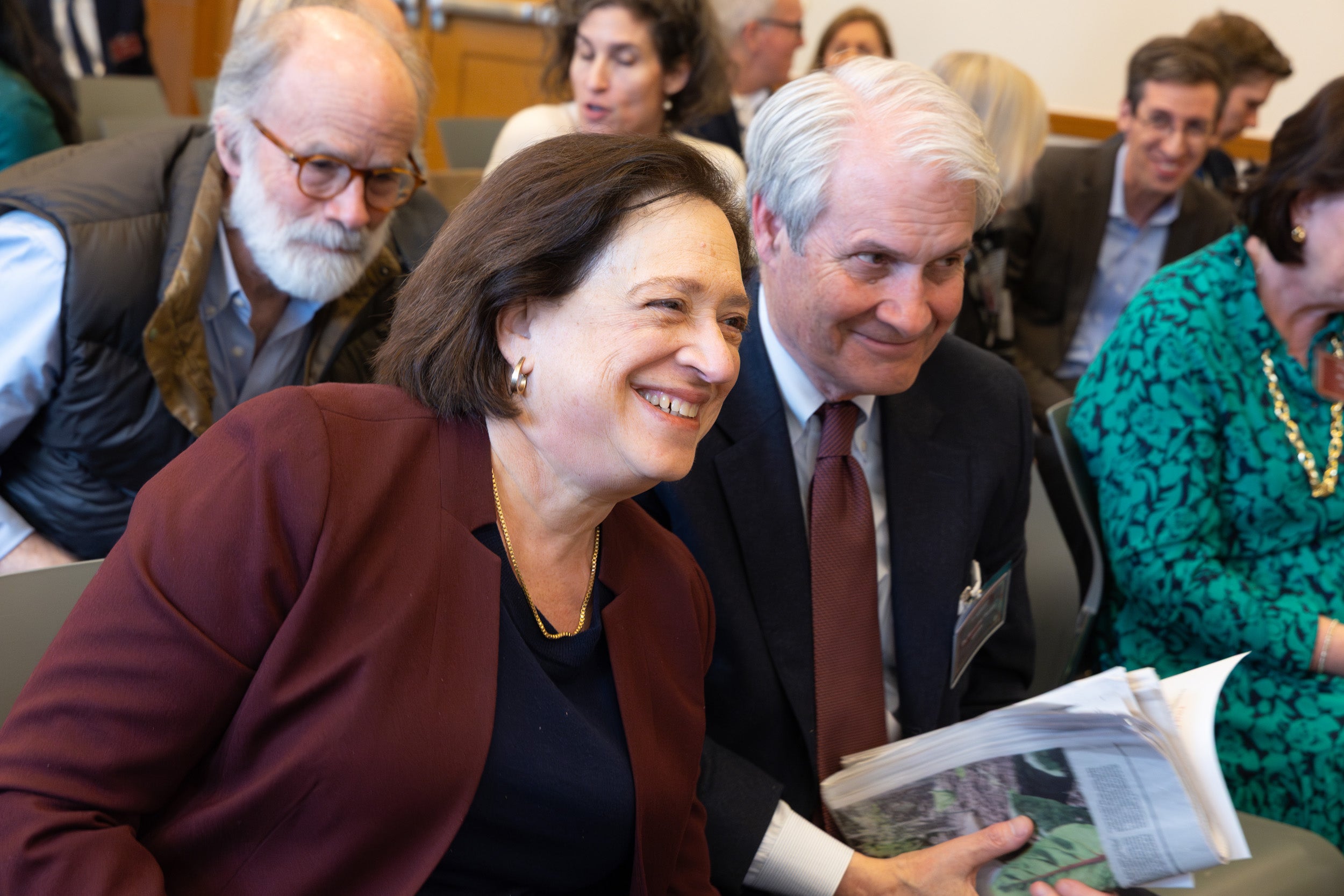 Elena Kagan and Thomas Griffith pose for a photo.