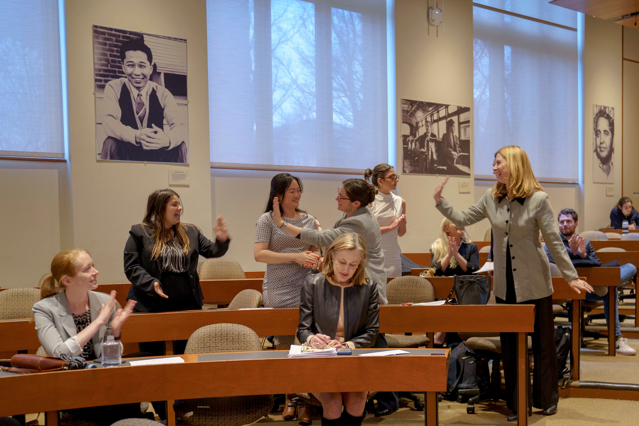 Students are congratulated