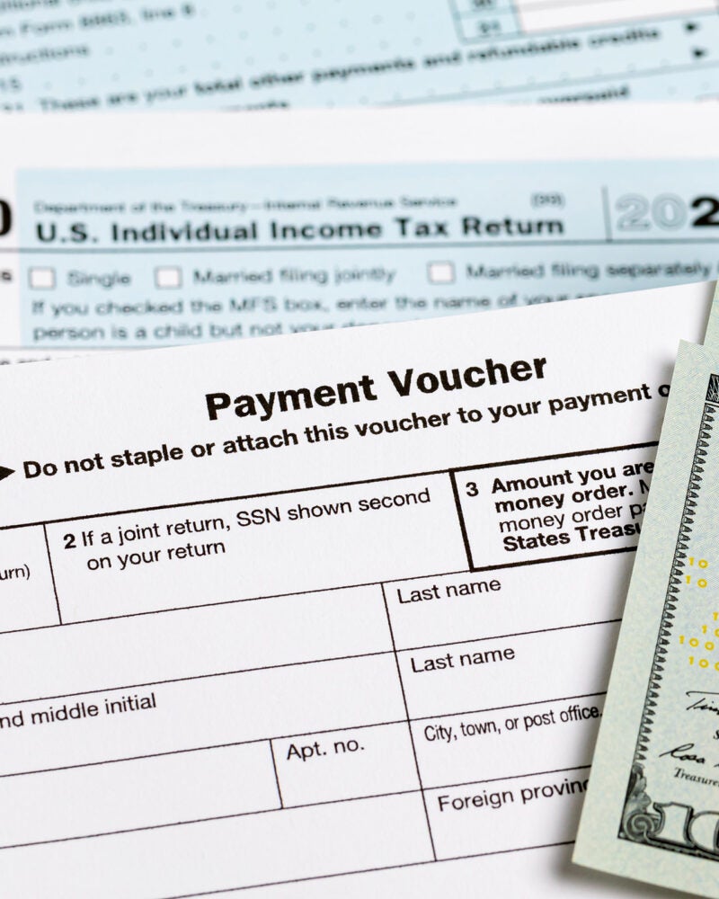 IRS payment voucher.