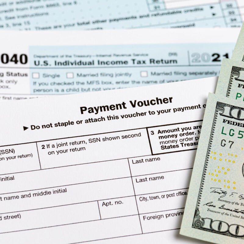 IRS payment voucher.