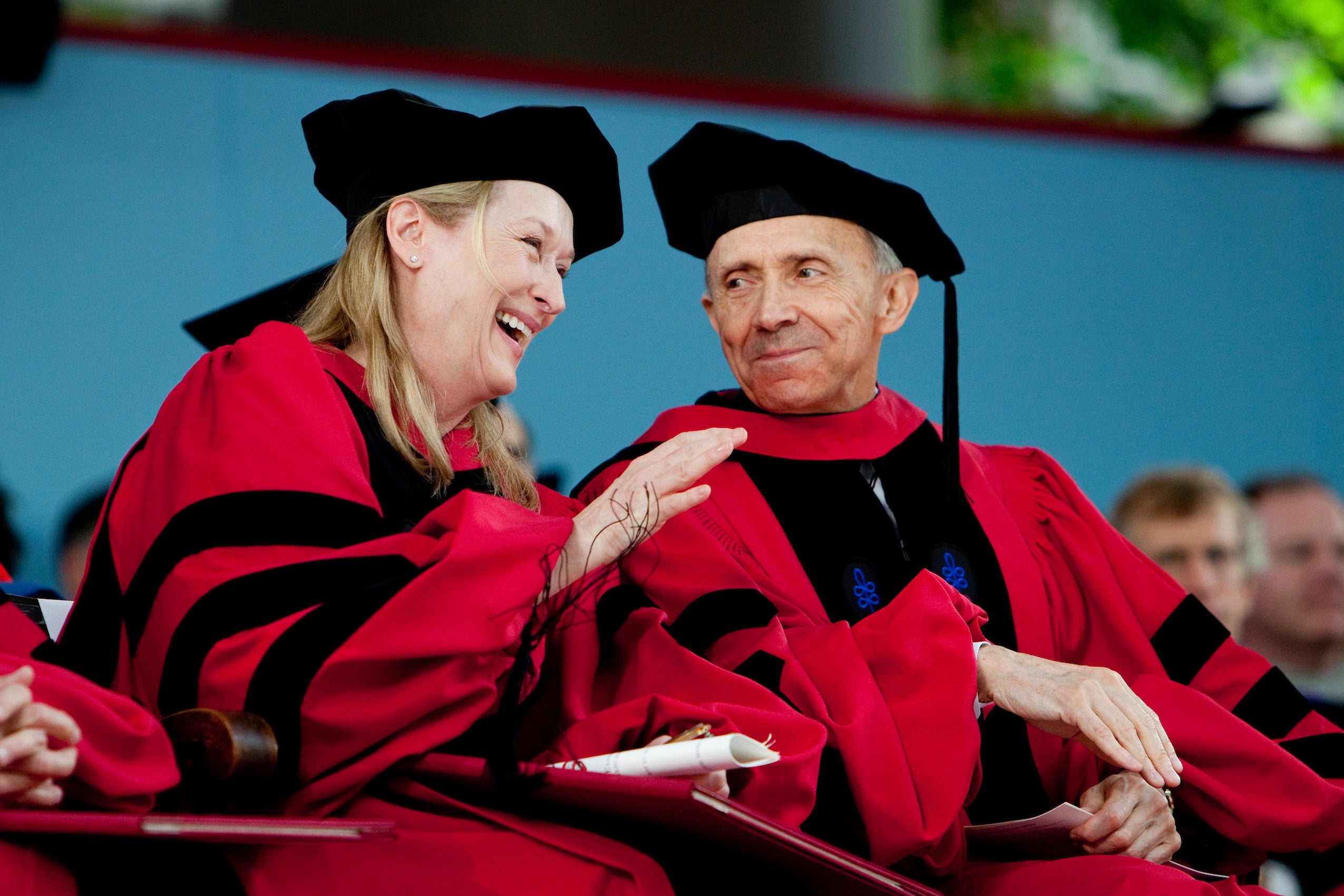 Meryl Streep and David H. Souter at Commencement