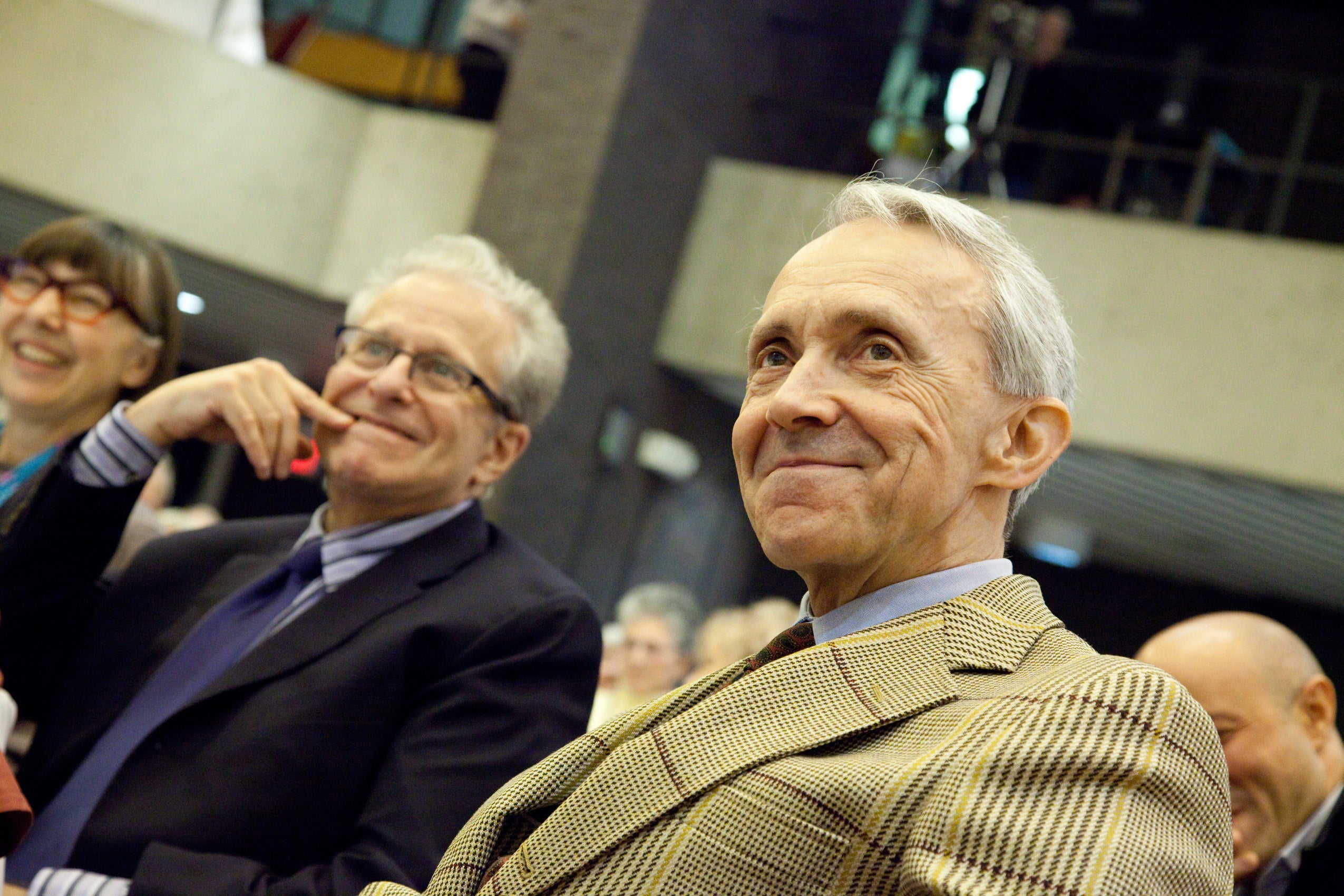 Laurence Tribe and David Souter in and audience.