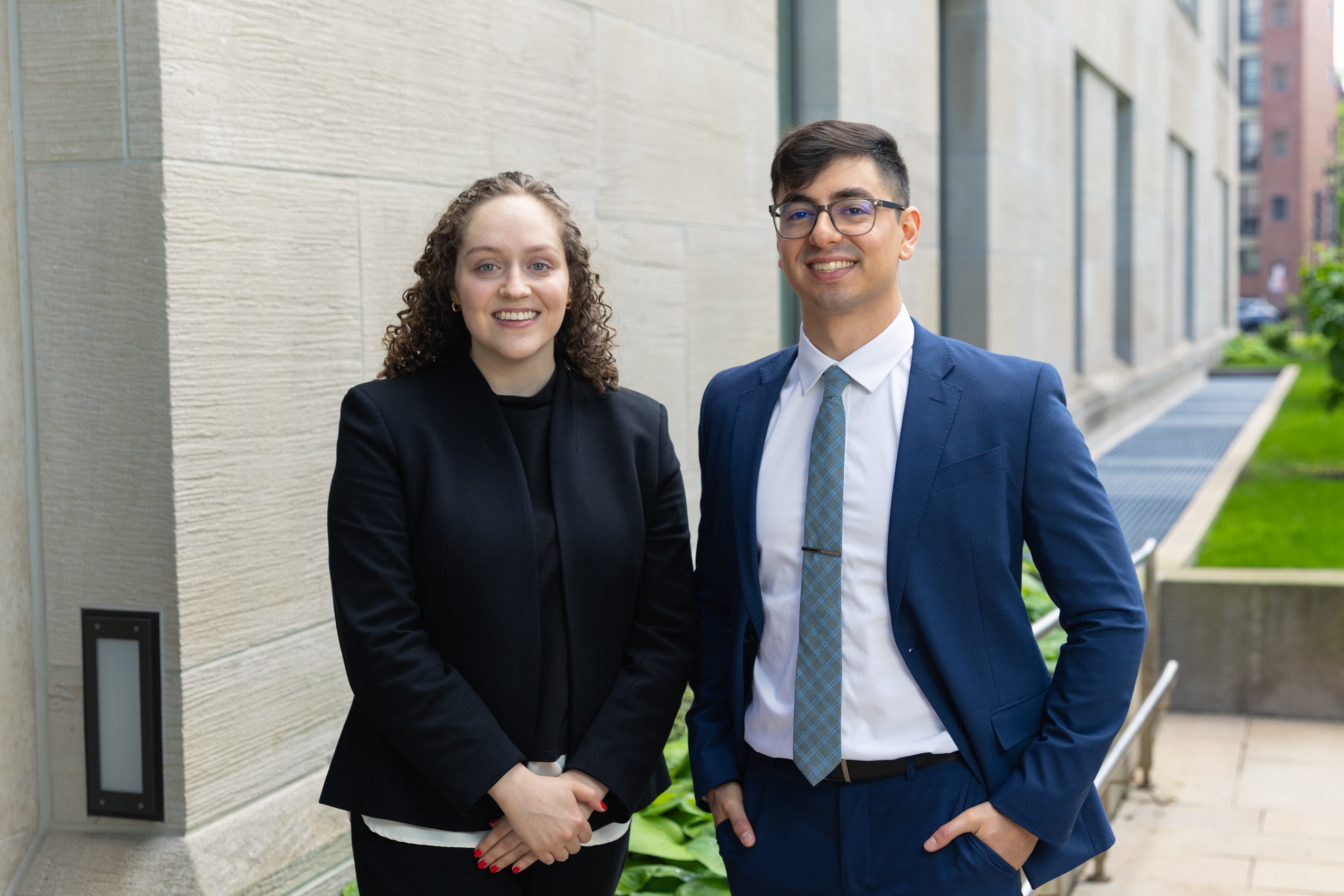 Martha Ball and Gabriel Eskandari.