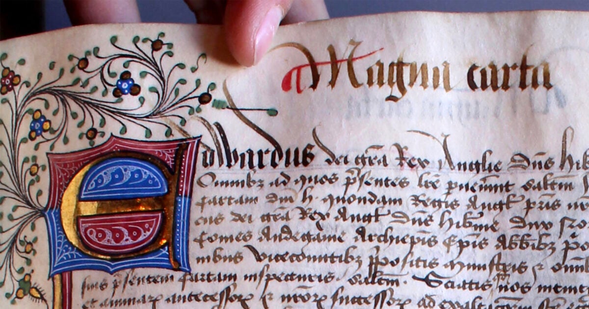 Detail of Magna Carta HLS MS 10.