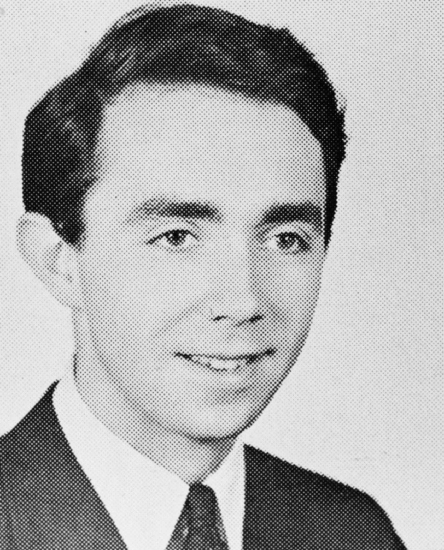 black and white headshot