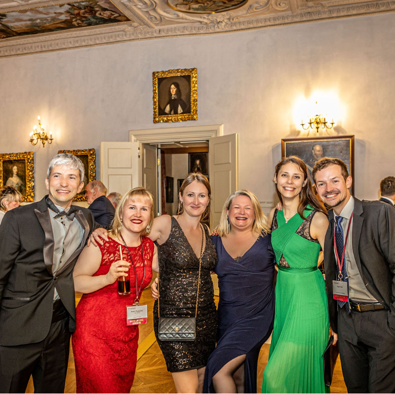 Members of the HLSA of Europe smiling together for a group photo.
