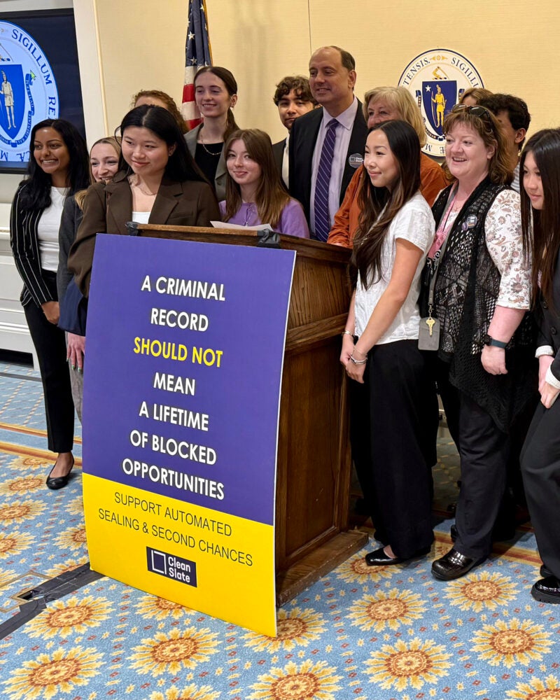 Group of students pose for a photo.