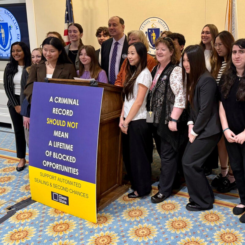 Group of students pose for a photo.