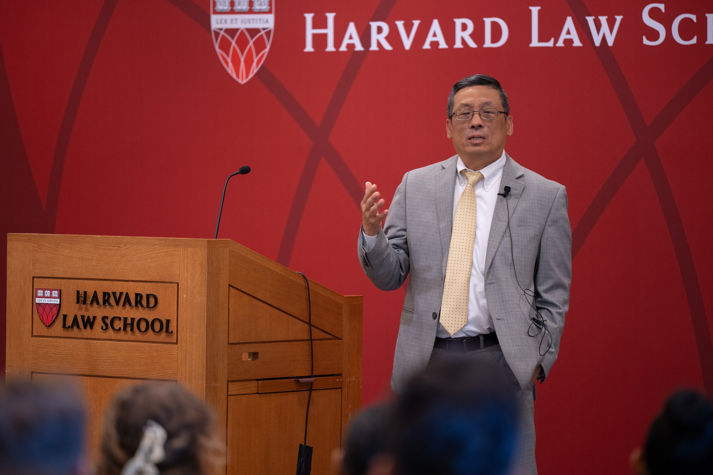 Judge Myong J. Joun at an orientation event.