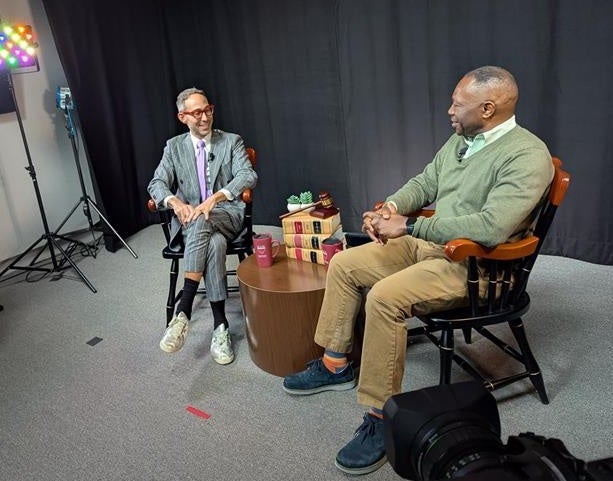 Glenn Cohen and Guy-Uriel Charles in the LXI studio.