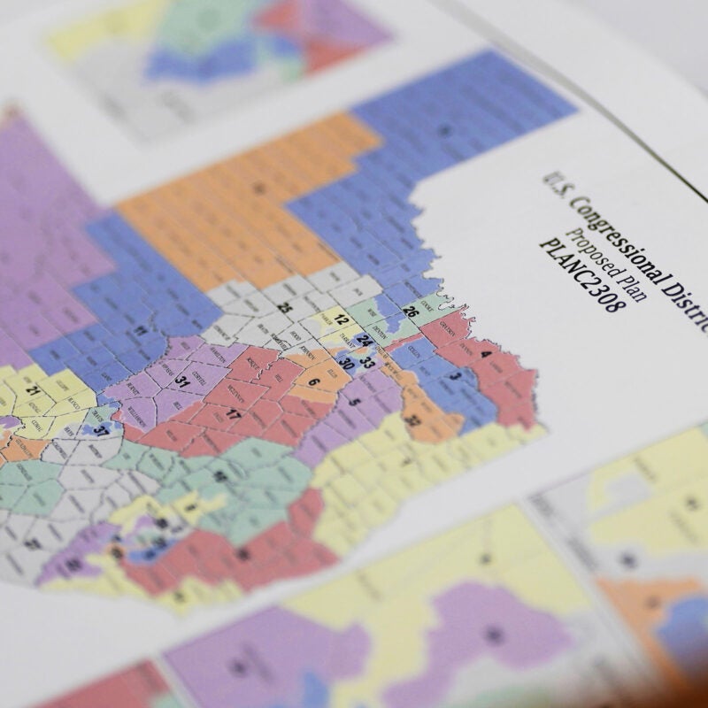 Map of U.S. congressional districts proposed plan for Texas.