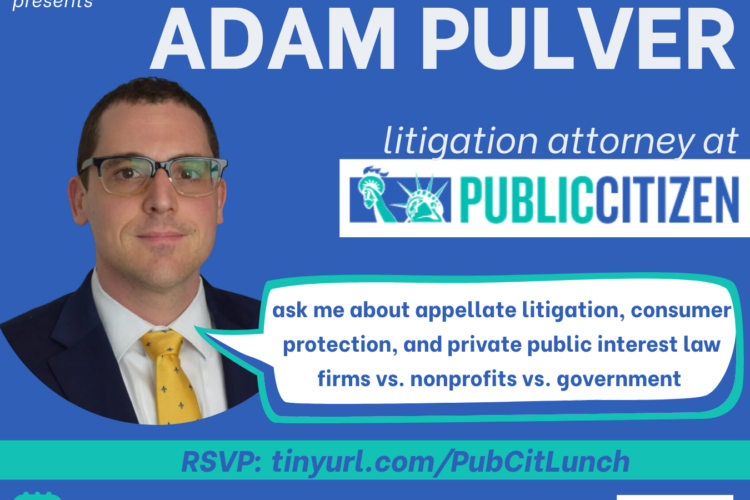 Image thumbnail for Lunch & Q&A with Wasserstein Fellow Adam Pulver