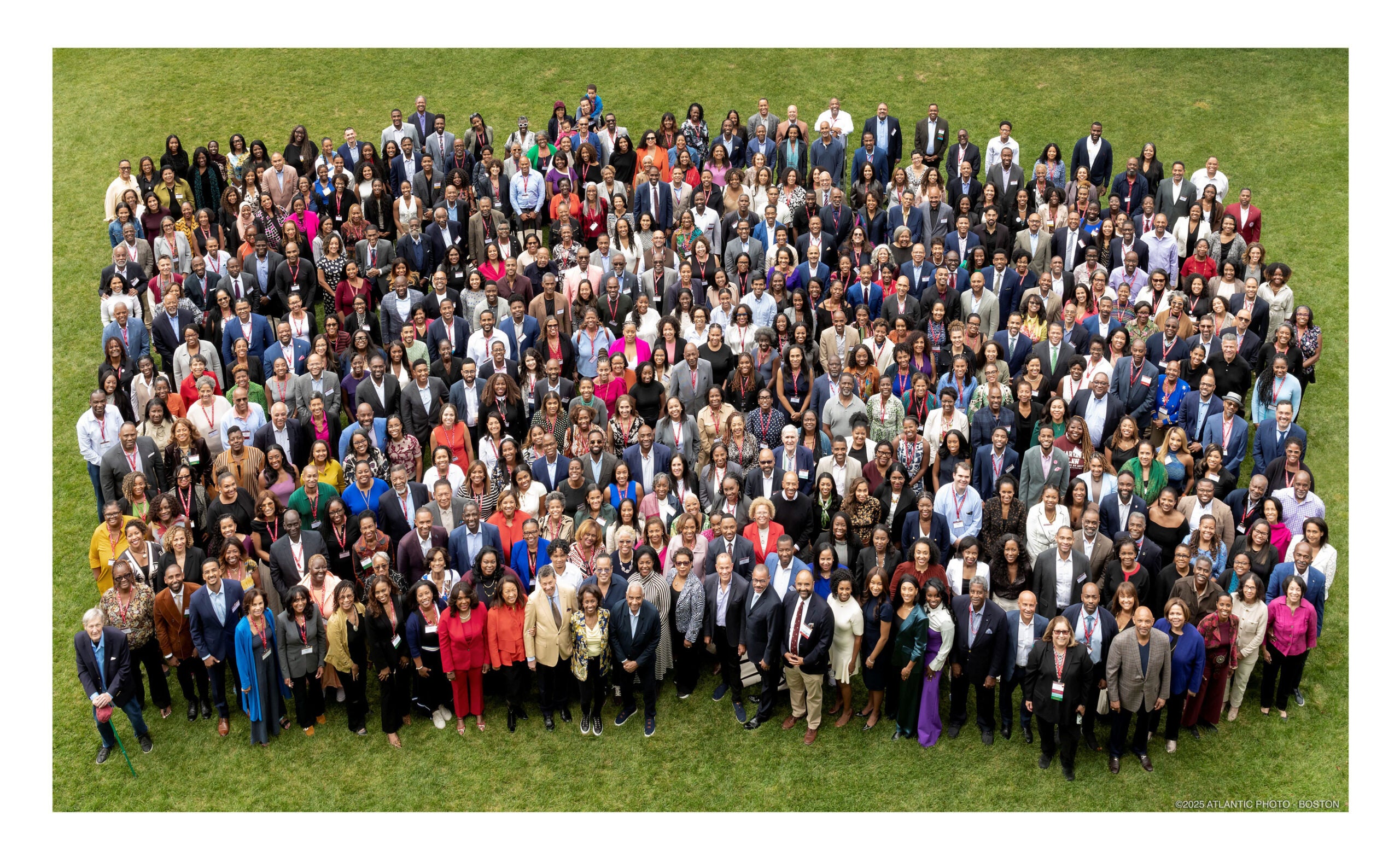 A large group photo of attendees at the Celebration of Black Alumni