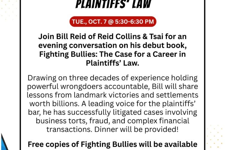Image thumbnail for Fighting Bullies: The Case for a Career in Plaintiffs’ Law