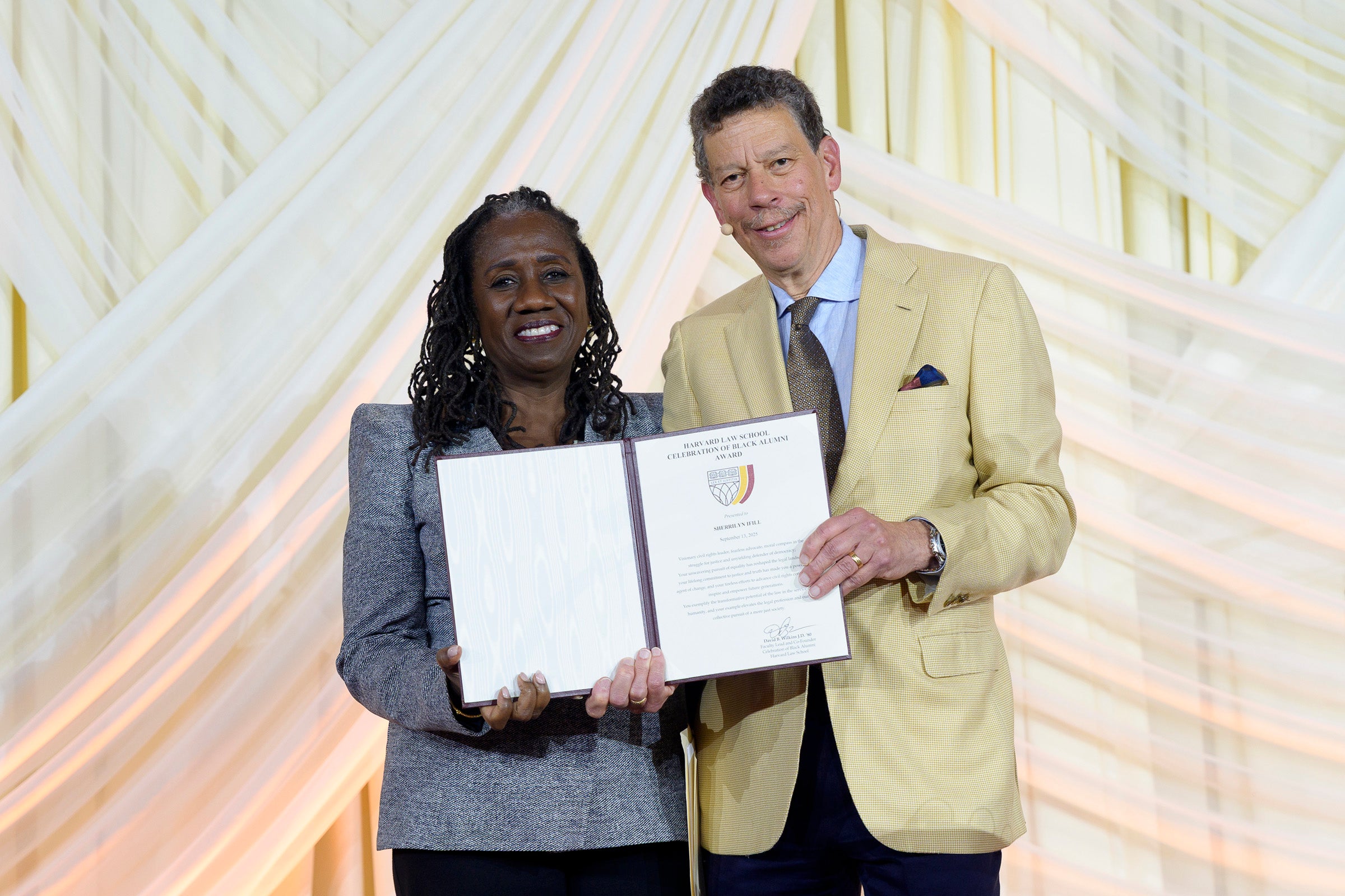 Sherril Ifill with David Wilkins