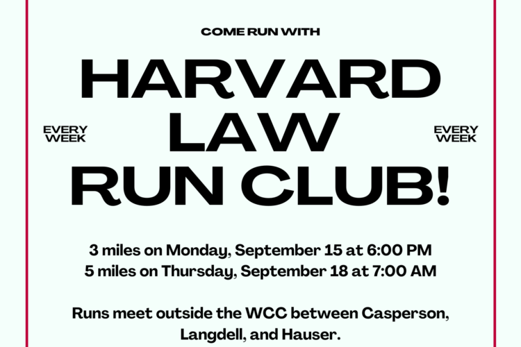 Image thumbnail for Harvard Law Run Club Thursday Run