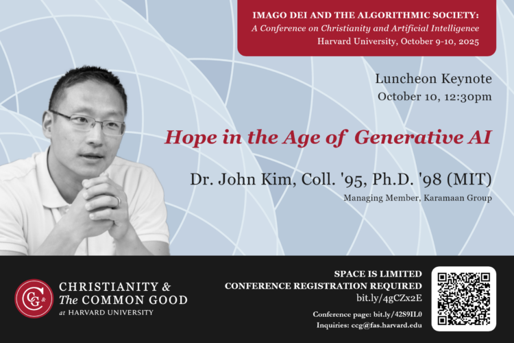 Image thumbnail for Hope in the Age of Generative AI, Dr. John Kim, Coll. ’95, Ph.D. ’98 (MIT)