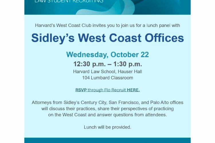 Image thumbnail for Meet with Sidley’s West Coast Offices