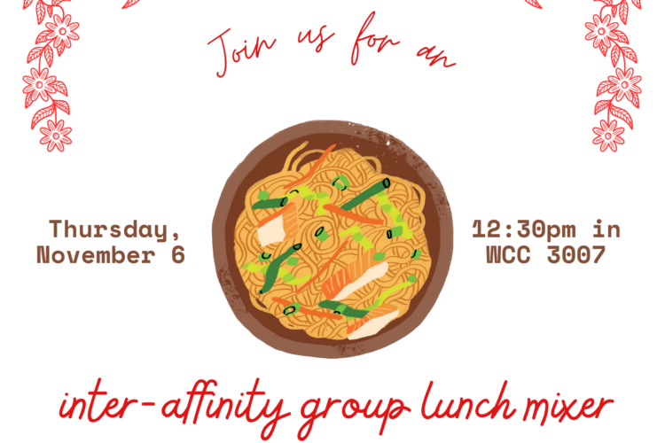 Inter affinity group lunch mixer event poster