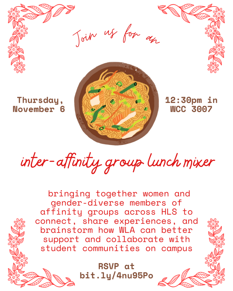Inter affinity group lunch mixer event poster