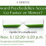 Toward psychedelics access event poster