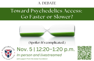 Toward psychedelics access event poster