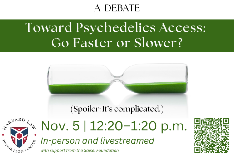 Toward psychedelics access event poster