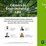 Careers in Environmental Law Event Poster