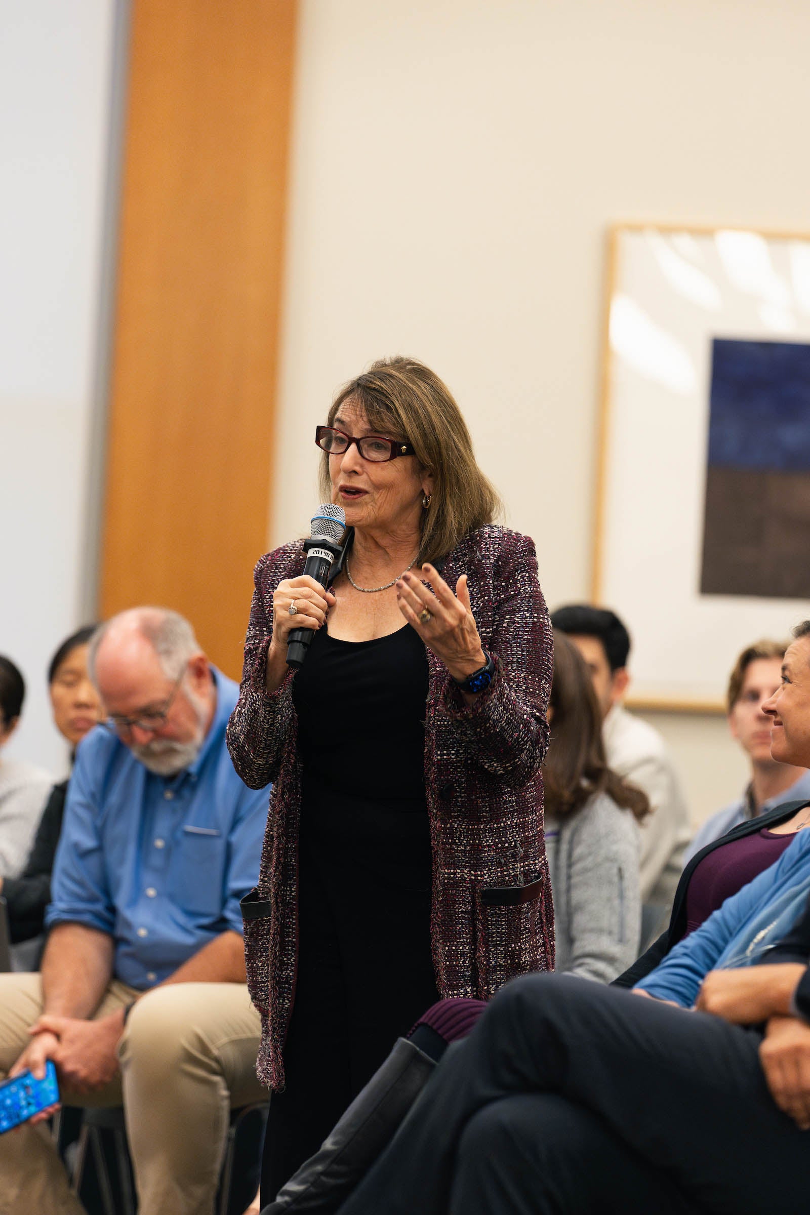 Nancy Gertner poses a question.