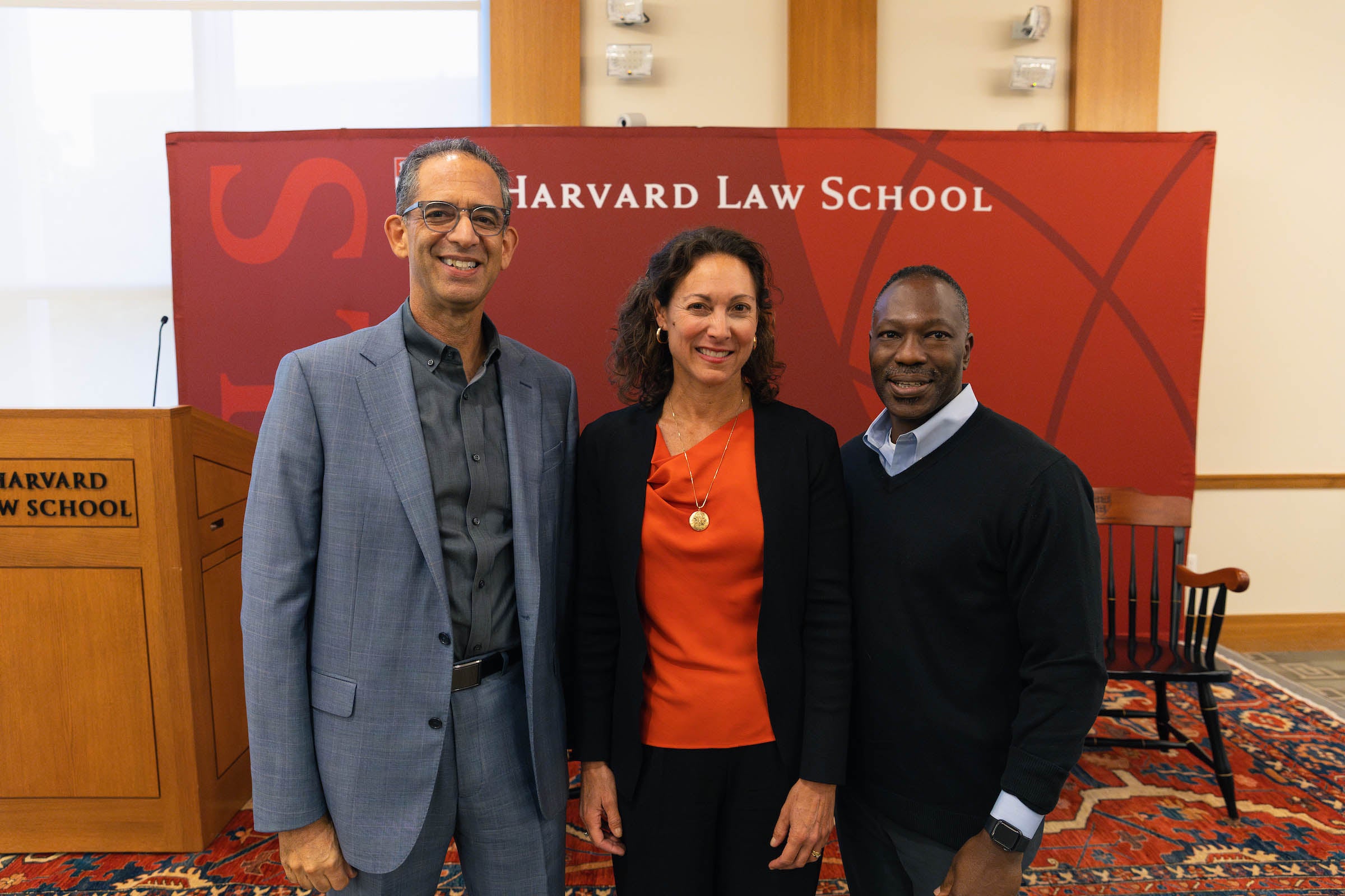 John Goldberg, Emily Bazelon, Guy-Uriel Charles.