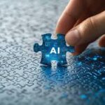 AI puzzle piece completing a puzzle
