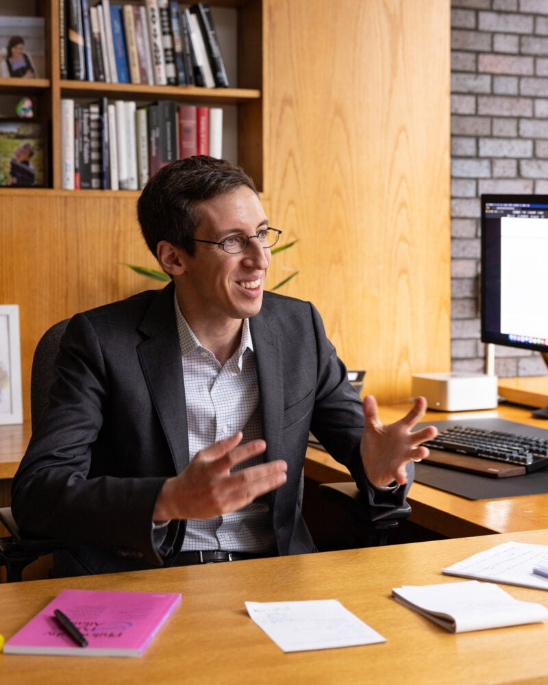 Benjamin Eidelson at his desk.