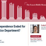 Event poster for Biddle Lecture 2025