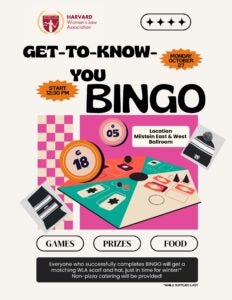 get to know you bingo event poster