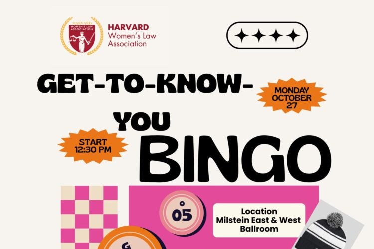 get to know you bingo event poster