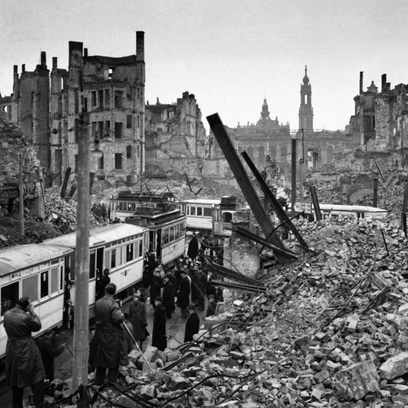 Dreden in ruins, 1945.