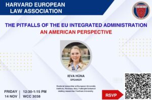 The EU in an integrated administration event poster