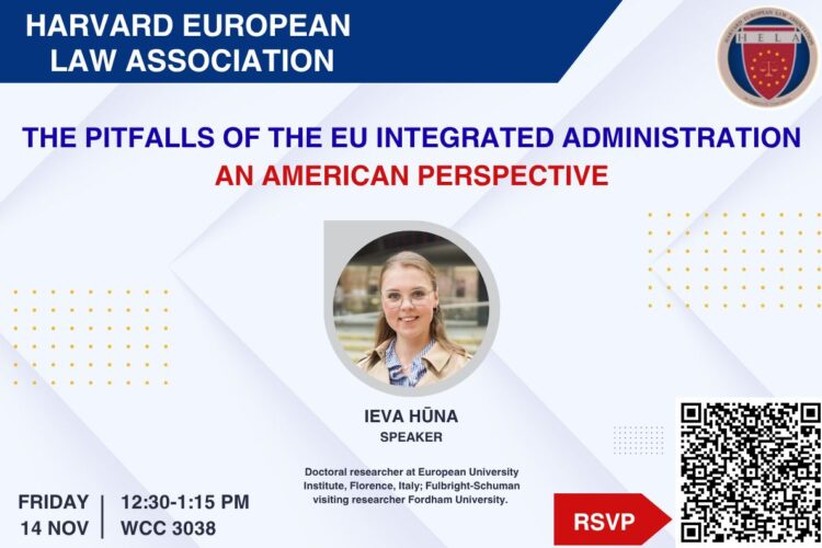 The EU in an integrated administration event poster