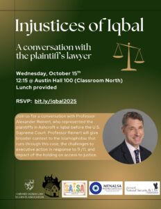 Injustices of Iqbal Event Listing poster