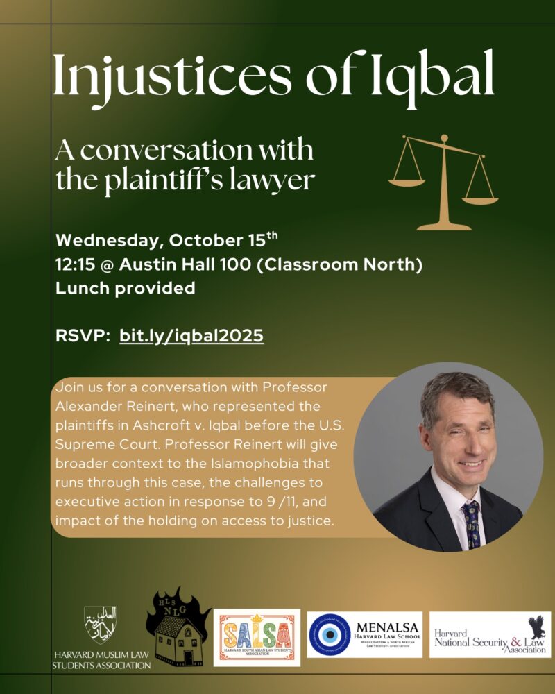 Injustices of Iqbal Event Listing poster