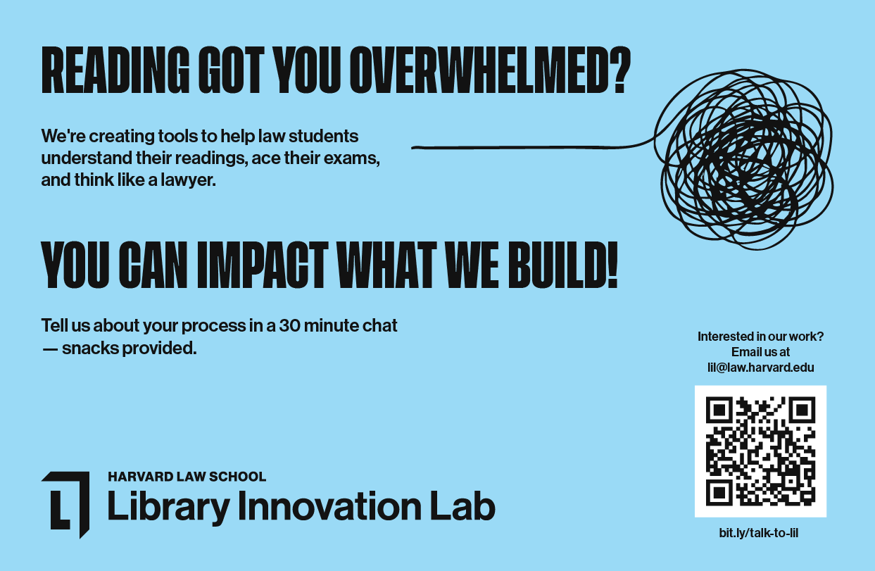 Harvard Innovation Lab event poster