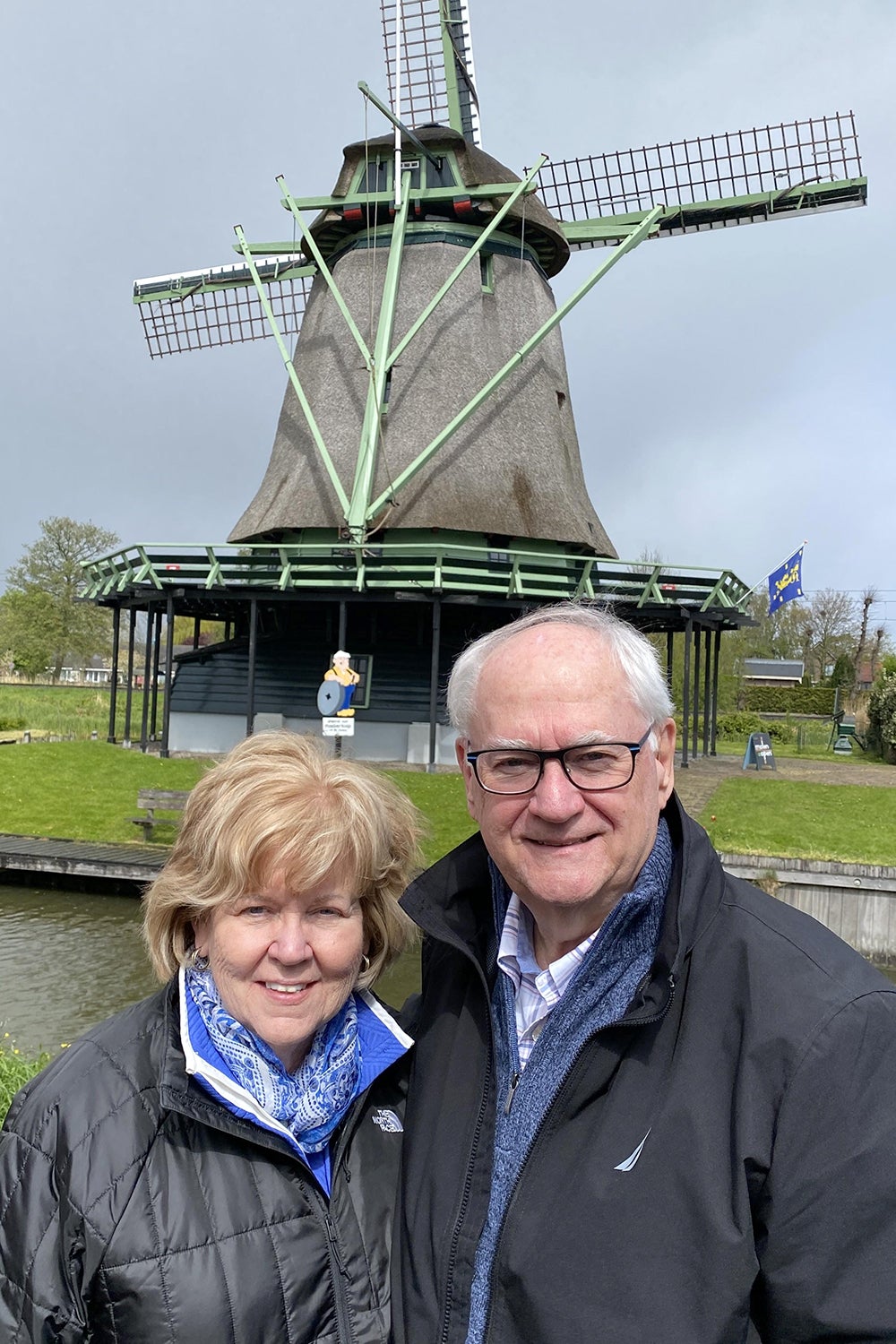 John R. Mallin and wife in the Netherlands
