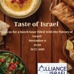 Taste of Israel event poster
