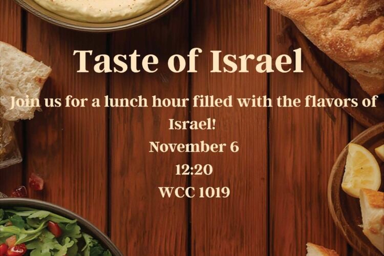 Taste of Israel event poster