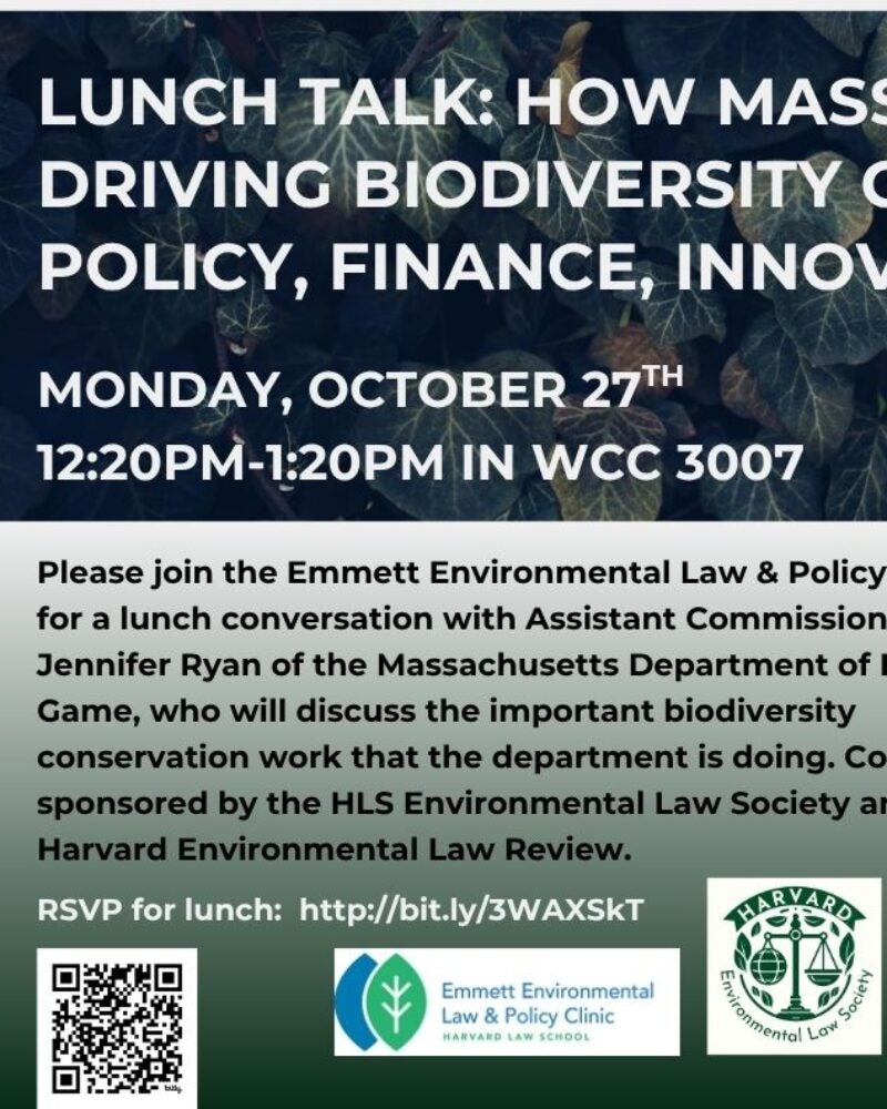 Massachusetts Biodiversity event poster