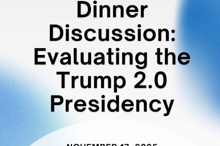 Image thumbnail for Open Inquiry Dinner Discussion: Trump 2.0 Presidency