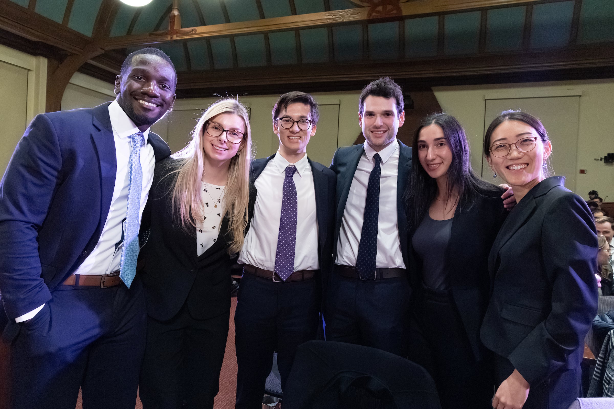 A group photo of the six members of the William Thaddeus Coleman Jr. Memorial Team.