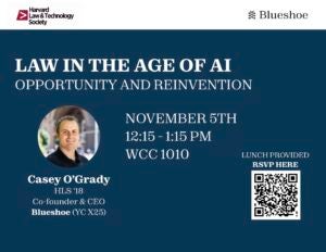 Law in the age of AI event poster