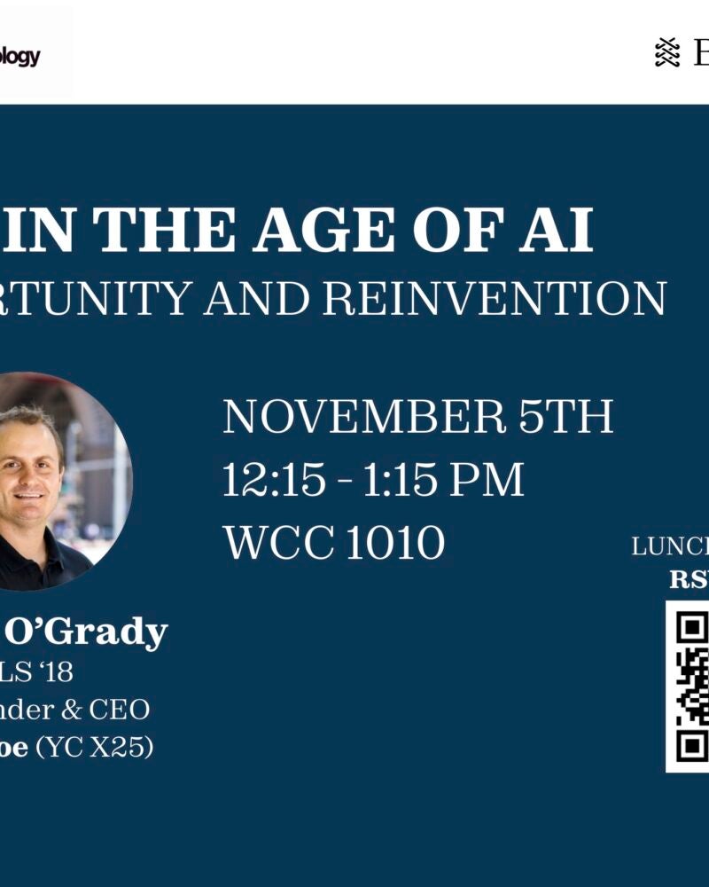 Law in the age of AI event poster